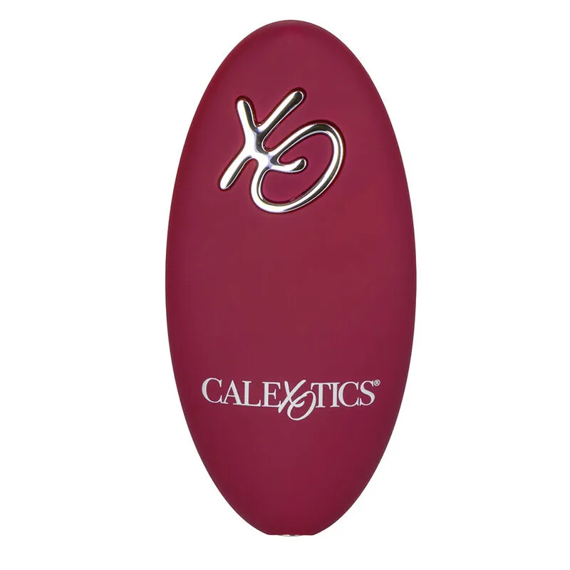 Vibrátor CalExotics Dual Rider s dálkovým ovládáním a přirážením, červený - obrázek 9