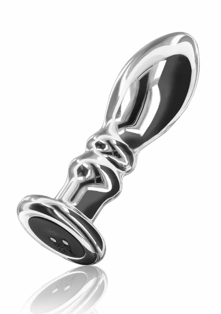 Vibrační anální kolík TOYJOY The Slider, nerezová ocel, M, nabíjecí