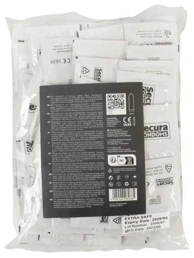 Zesílené kondomy Secura Extra Safe, 52 mm, 100 ks - obrázek 2