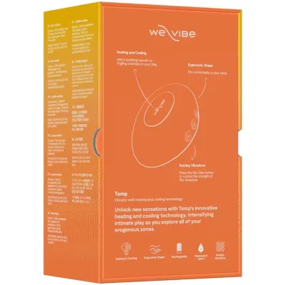 Hřejivý a chladivý vibrátor We-Vibe Temp, mandarinkově oranžový - obrázek 17