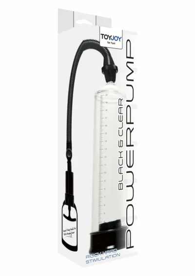 Vakuová pumpa na penis ToyJoy Power Pump s tlakoměrem, černá - obrázek 2