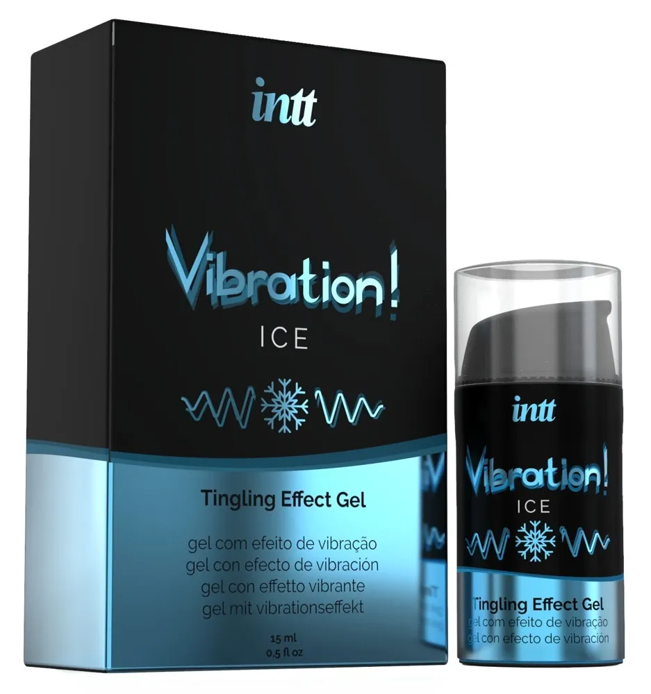 Stimulační gel s vibračním a chladivým efektem INTT Vibration Ice, máta, 15 ml - obrázek 3