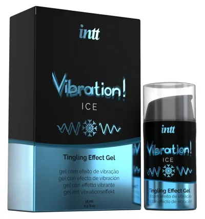 Stimulační gel s vibračním a chladivým efektem INTT Vibration Ice, máta, 15 ml - obrázek 3