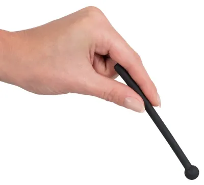 Dutý silikonový dilatátor do močové trubice Mystim, černý, 11,8 cm - obrázek 7