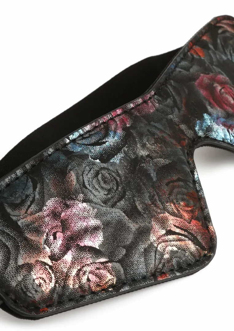 Páska přes oči GEISHA Floral Jacquard, saténová, polstrovaná, nastavitelná - obrázek 5