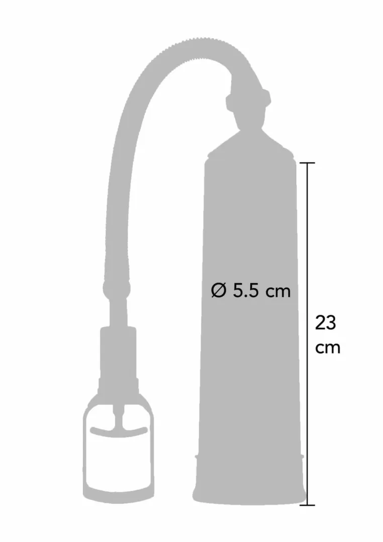 Vakuová pumpa na penis ToyJoy Power Pump s tlakoměrem, černá - obrázek 4