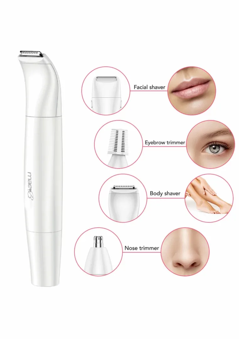 Zastřihovač Mae B All-in-one Ladyshave 4 v 1, sada s nástavci, růžový - obrázek 3