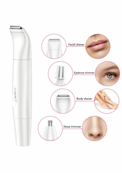 Zastřihovač Mae B All-in-one Ladyshave 4 v 1, sada s nástavci, růžový - obrázek 3