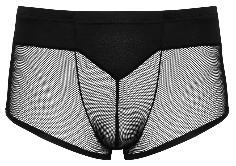Pánské boxerky Svenjoyment z mikrovlákna a síťoviny, černé, XL - obrázek 5