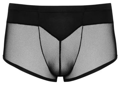 Pánské boxerky Svenjoyment z mikrovlákna a síťoviny, černé, XL - obrázek 5