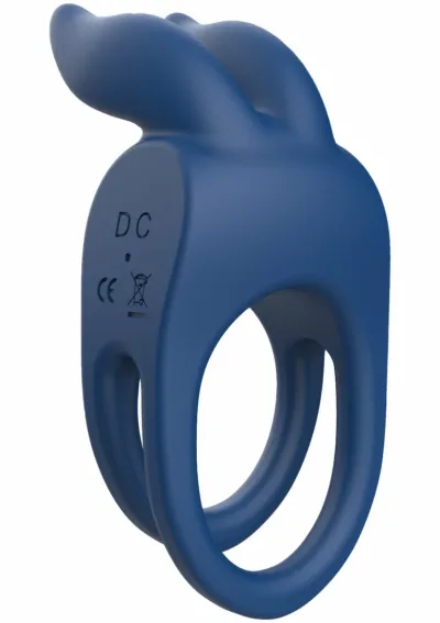 Vibrační erekční kroužek Playhouse Fierce Rabbit Ring s dálkovým ovládáním, černý - obrázek 3