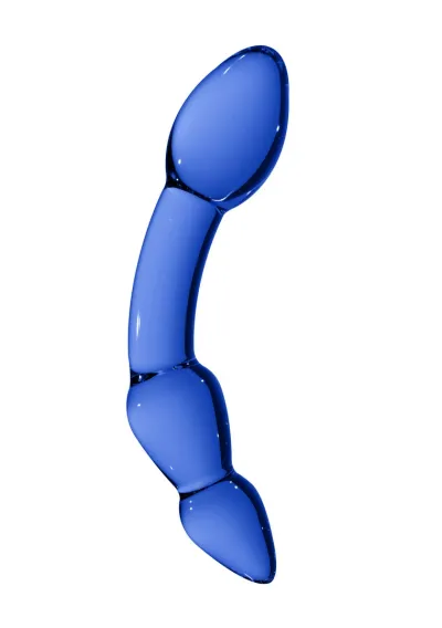 Skleněné dildo Shots Superior Glass, borosilikátové sklo, průhledné, 19 cm