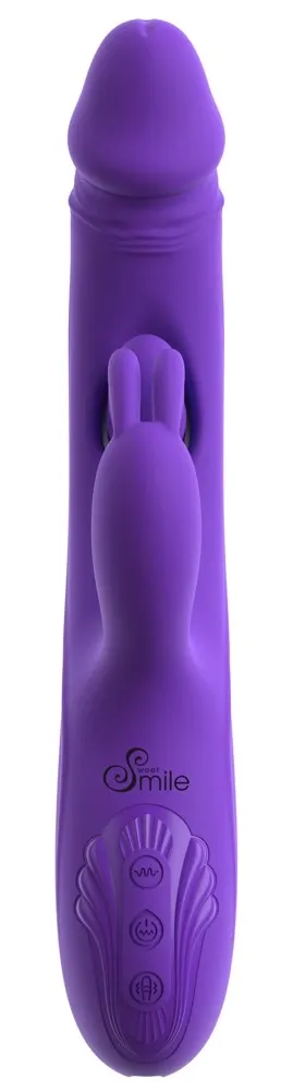Rabbit vibrátor Sweet Smile na bod G a anální stimulaci, tři motory, 23 cm - obrázek 6