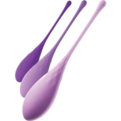 Venušiny kuličky Fantasy For Her Kegel Train-Her, silikonová sada 3 ks - obrázek 3