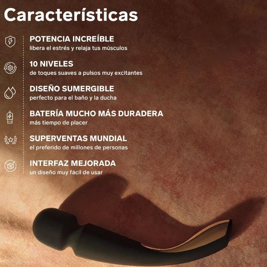 Masážní hlavice LELO Smart Wand 2 Medium, nabíjecí, modrá - obrázek 5