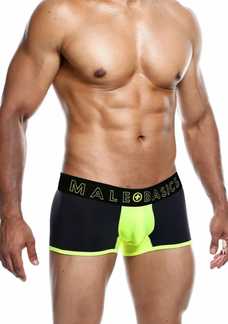 Pánské boxerky MaleBasics Neon Trunk, prodyšné, neonové