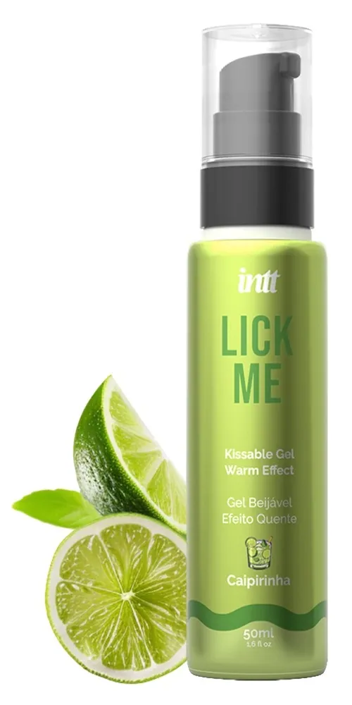 Jedlý hřejivý gel INTT Lick Me, příchuť caipirinha, 50 ml