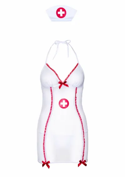 Kostým zdravotní sestřičky Svenjoyment Hot Nurse, krajka a síťovina, S/M - obrázek 6