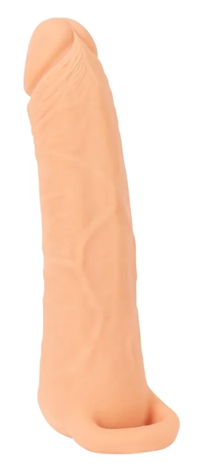 Návlek na penis a masturbátor 2 v 1 Nature Skin Large, TPE, 18,5 cm - obrázek 4