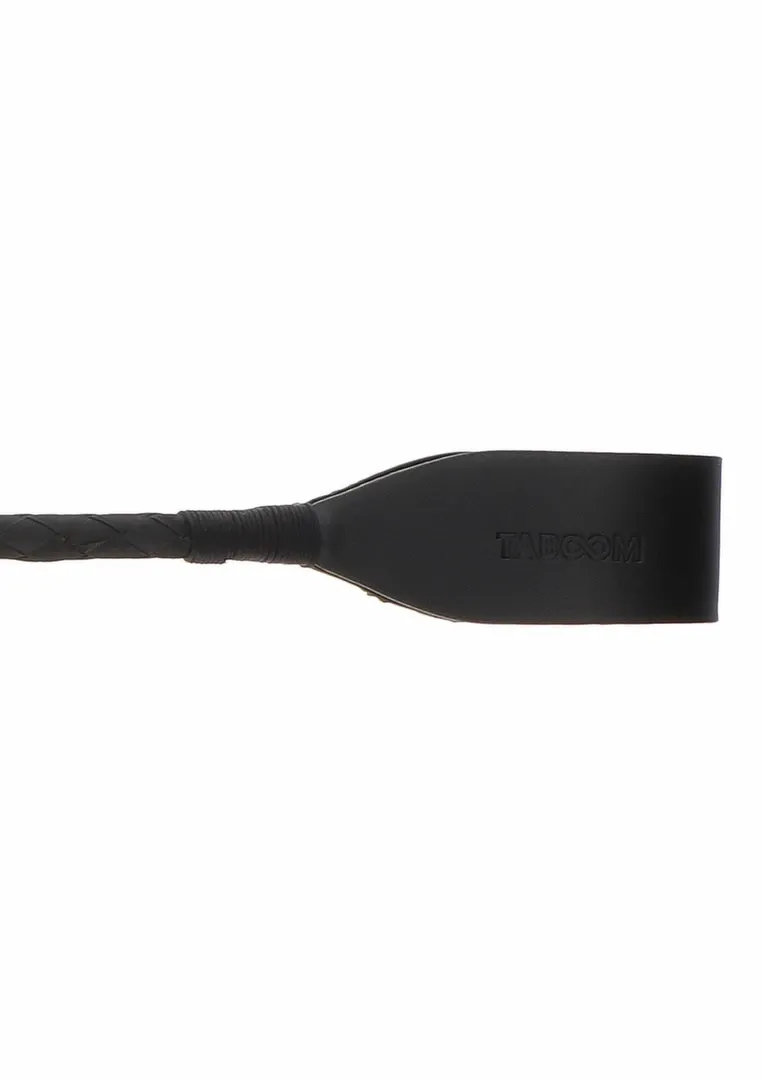 Jezdecký bičík TABOOM z veganské kůže, černý, 66 cm - obrázek 4