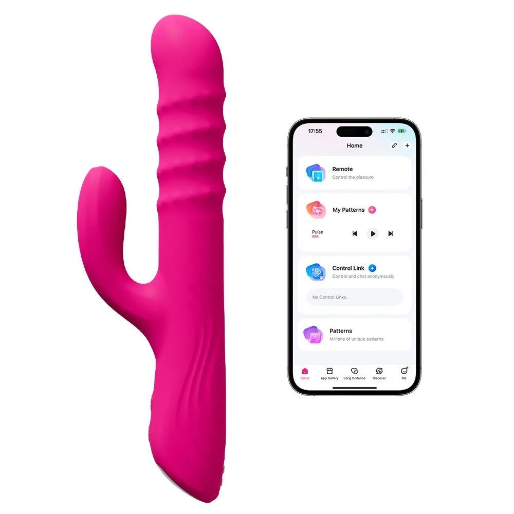 Rotační vibrátor Lovense Velvo s dvojí stimulací, ovládání aplikací, 24,7 cm - obrázek 2