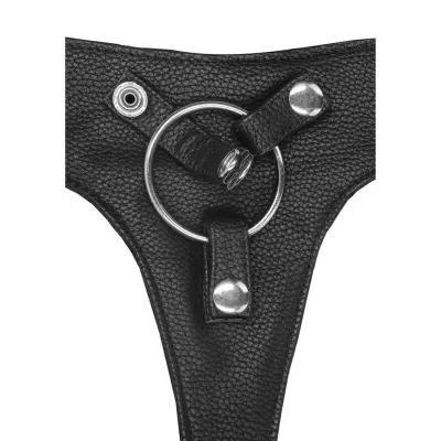Elastický postroj na strap-on RealRock Elastic Harness, univerzální, černý - obrázek 7