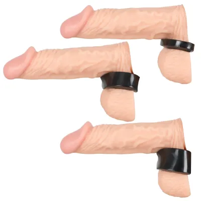 Sada natahovačů varlat Rebel Ball Stretching Kit, 3 kroužky, TPR, černá - obrázek 7