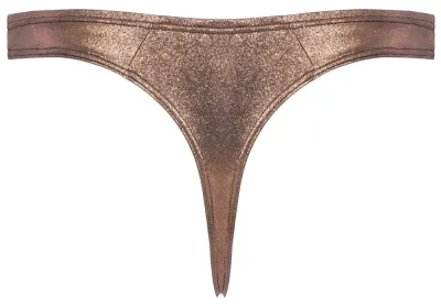 Pánská tanga Svenjoyment, bronzová třpytivá, L - obrázek 5