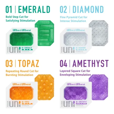 Unisex masturbátor a návlek na prsty Tenga UNI Amethyst, fialový - obrázek 5