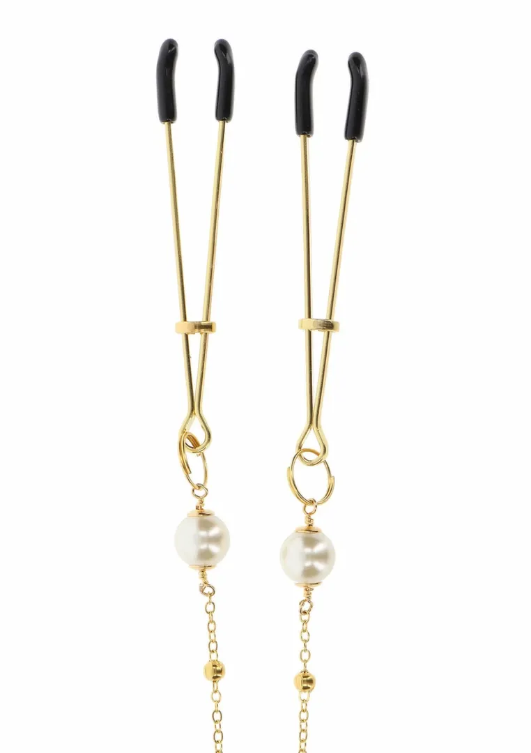 Svorky na bradavky TABOOM Tweezers Pearl & Deluxe Chain, s řetízkem - obrázek 6