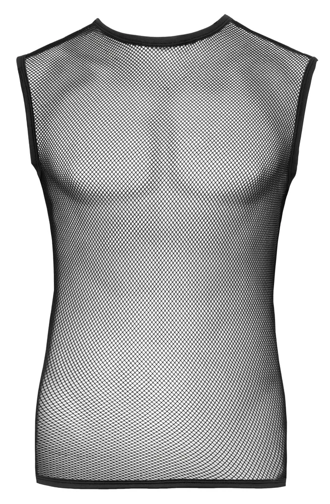 Pánské tričko Svenjoyment z hrubé síťoviny, pružný polyamid, černé, XL/2XL - obrázek 5