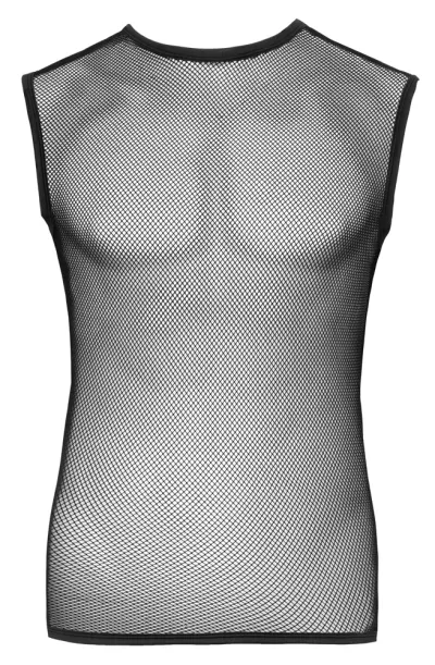 Pánské tričko Svenjoyment z hrubé síťoviny, pružný polyamid, černé, XL/2XL - obrázek 5