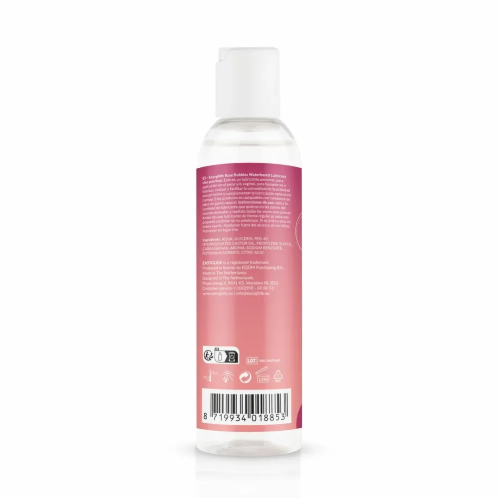 EasyGlide Rose Bubbles lubrikační gel na vodní bázi s vůní růže 150 ml - obrázek 3