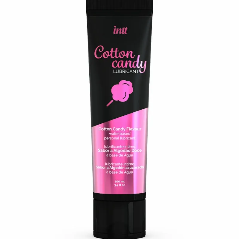 Lubrikační gel INTT s příchutí cukrové vaty, na vodní bázi, 100 ml