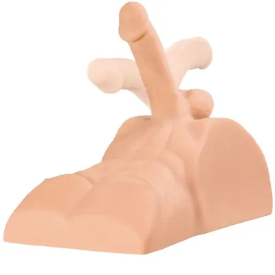 Masturbátor PDX Plus Perfect Ride, torzo s penisem a análním otvorem - obrázek 3