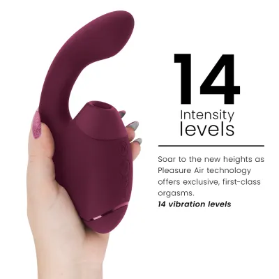 Rabbit vibrátor s tlakovým stimulátorem klitorisu Womanizer Duo Next, tmavě růžový - obrázek 6