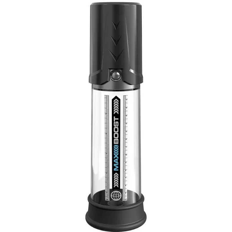 Vakuová pumpa na penis Pump Worx Max Boost, černá