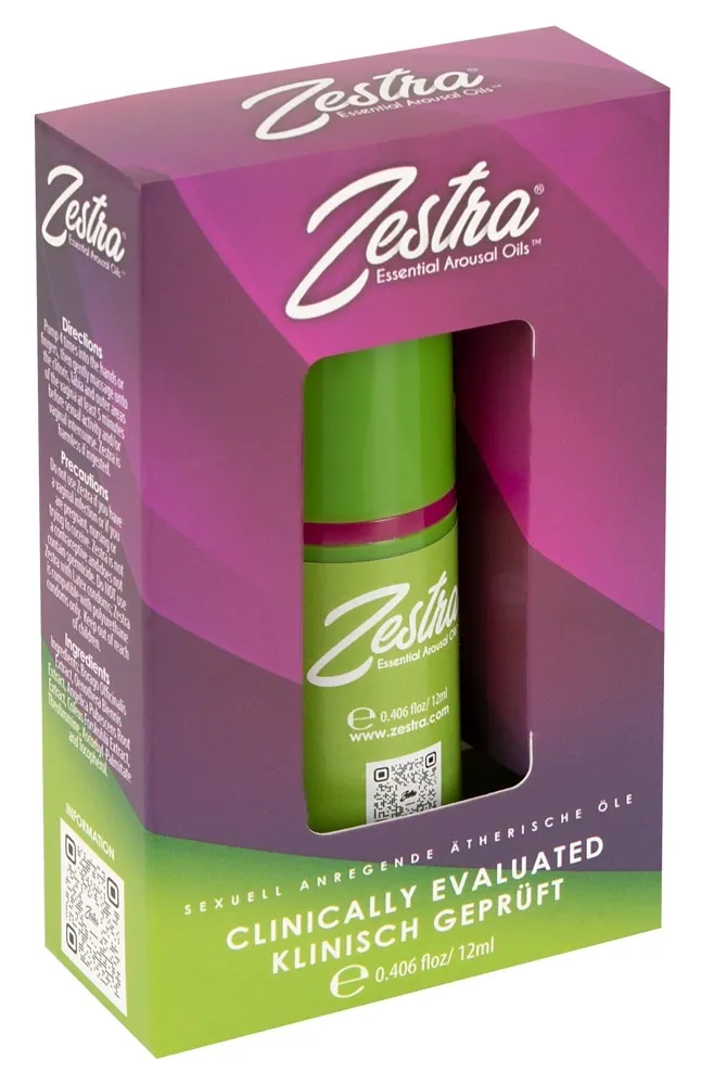 Intimní olej pro ženy Zestra Essential, rostlinné složení, 12 sáčků