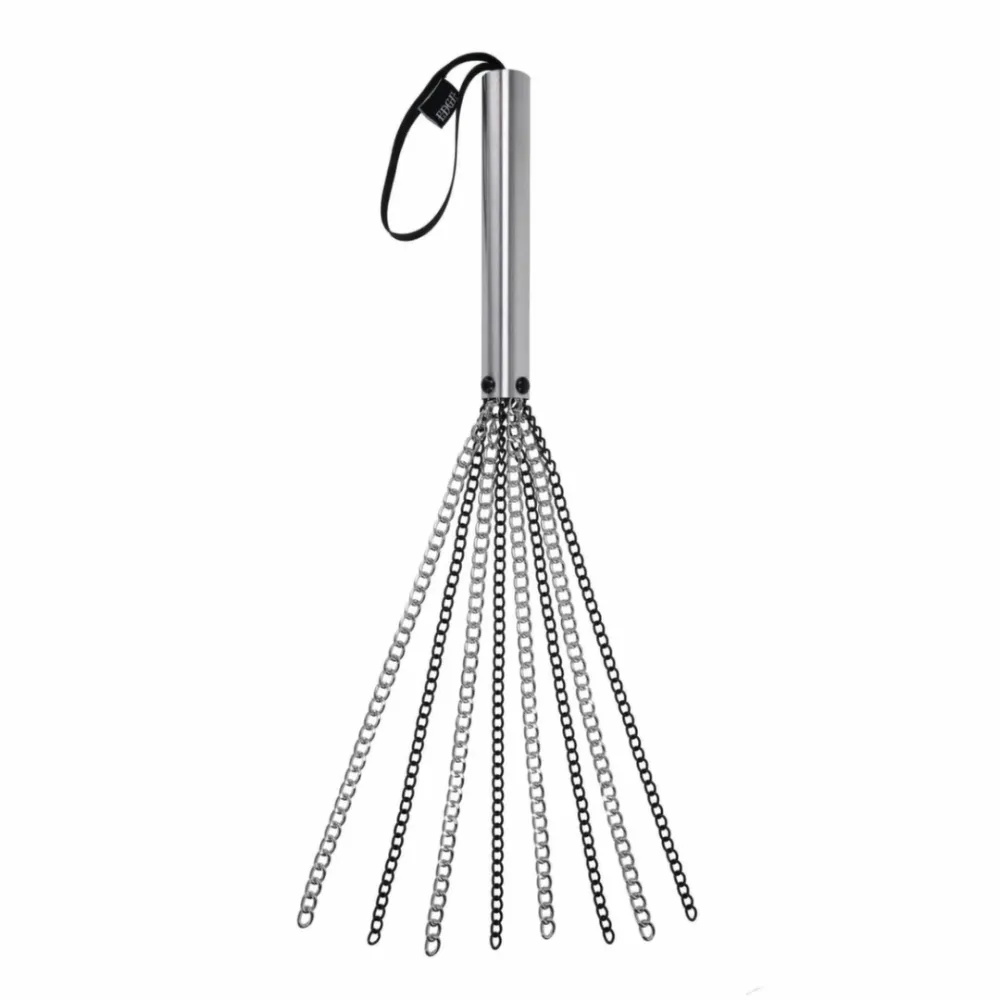 Řetězové důtky Sportsheets Edge Chain Flogger, kovové, černé, 54 cm - obrázek 2