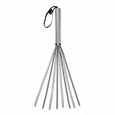 Řetězové důtky Sportsheets Edge Chain Flogger, kovové, černé, 54 cm - obrázek 2