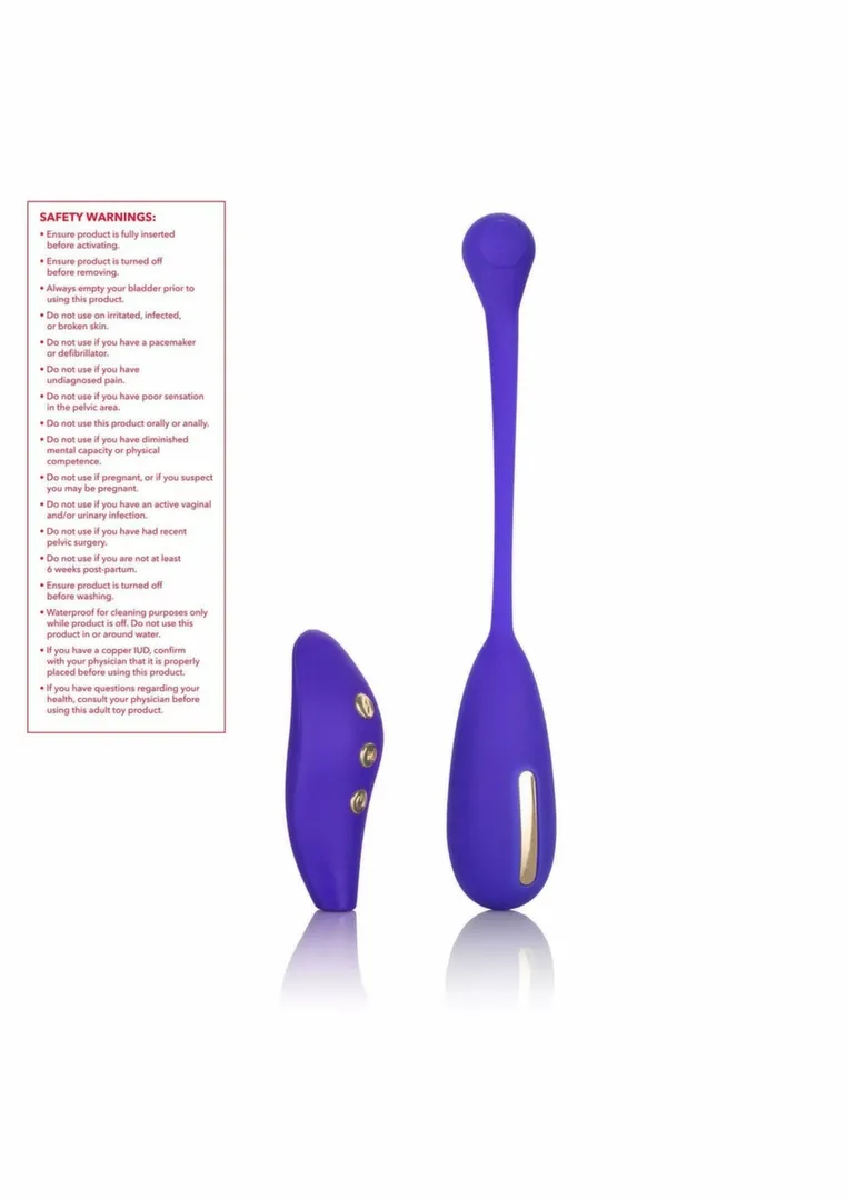 Posilovač pánevního dna CalExotics eStim Remote Kegel Exerciser, fialový - obrázek 8
