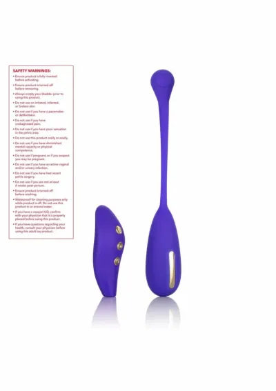 Posilovač pánevního dna CalExotics eStim Remote Kegel Exerciser, fialový - obrázek 8