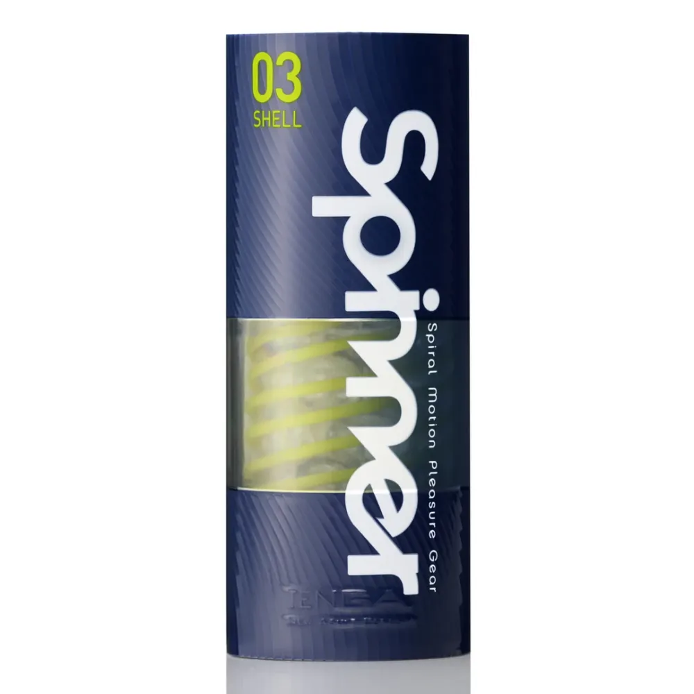 Masturbátor TENGA Spinner 03 Shell s rotační spirálou, tuhý - obrázek 3