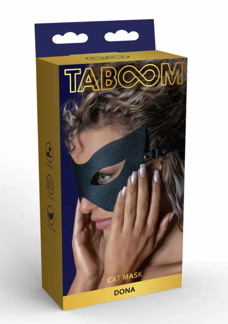 Kočičí maska TABOOM Dona, černá - obrázek 3