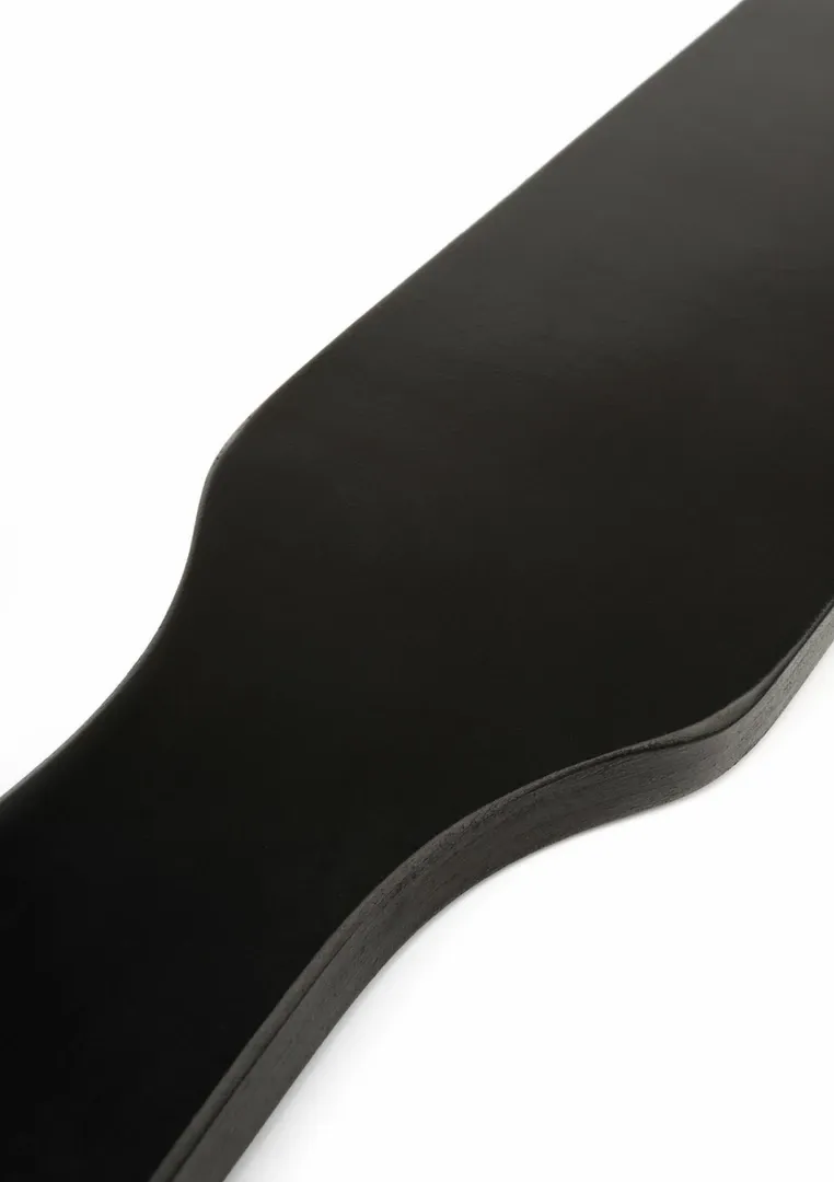 Kožená plácačka Ouch! Spank Paddle, černá - obrázek 4