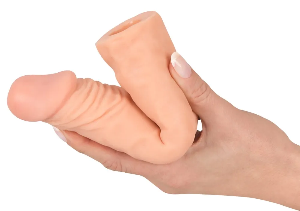 Prodlužovací návlek na penis You2Toys Nature Skin, realistický, tělový, 19,5 cm - obrázek 7