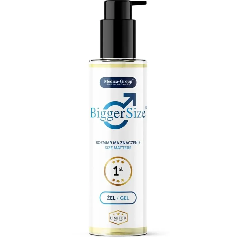 Gel na penis Medica-Group BiggerSize 2v1 s rostlinnými extrakty, 150 ml