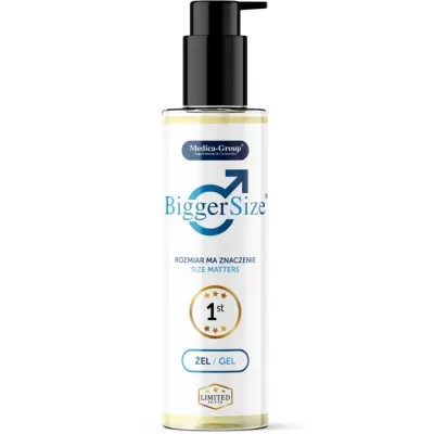 Gel na penis Medica-Group BiggerSize 2v1 s rostlinnými extrakty, 150 ml