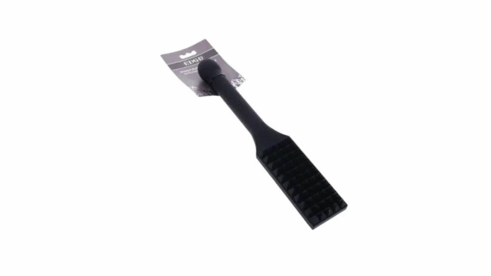 Silikonová plácačka s hroty Sportsheets Edge Spiked Paddle, kovové jádro, černá - obrázek 9