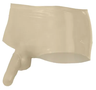 Pánské průhledné latexové boxerky LateX s anatomickým návlekem, S/M - obrázek 4